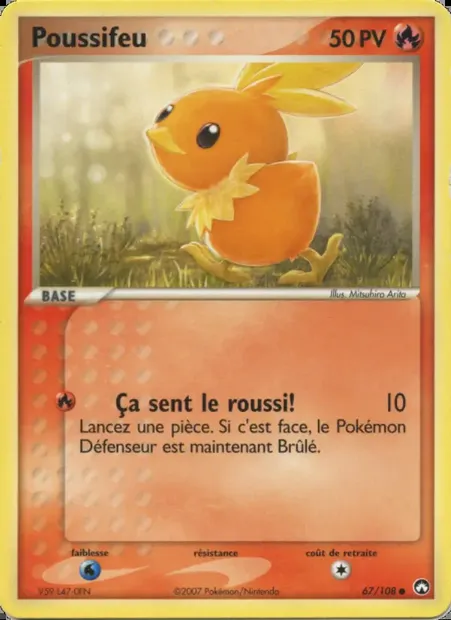 Poussifeu, carte Pokémon PK 67 — extension EX Gardiens du Pouvoir