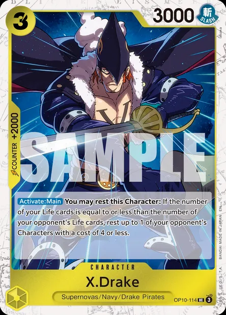 X.Drake, One Piece card OP10-114 — ROYAL BLOOD set