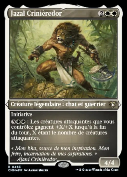 Jazal Crinièredor, carte Magic CMM 463 — extension Commander Masters