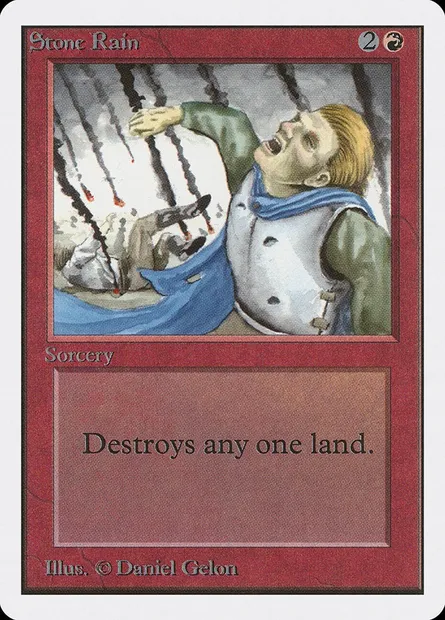 Stone Rain, Magic card 2ED 178 — Unlimited Edition set