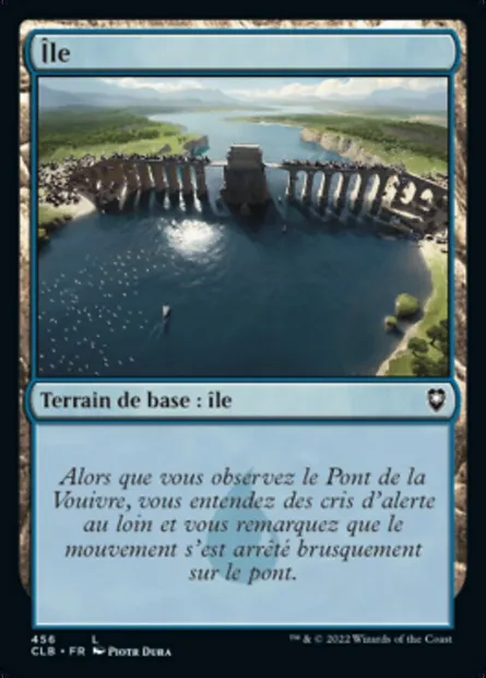 Île, carte Magic CLB 456 — extension Commander Légendes : la bataille de la Porte de Baldur