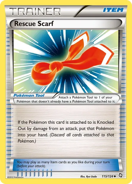 Rescue Scarf, Pokémon card DRX 115 — Dragons Exalted set