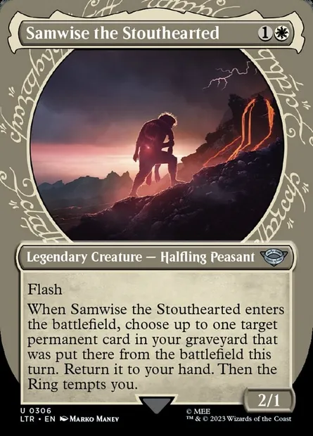 Samwise the Stouthearted, Magic card LTR 306 — The Lord of the Rings: Tales of Middle-earth set