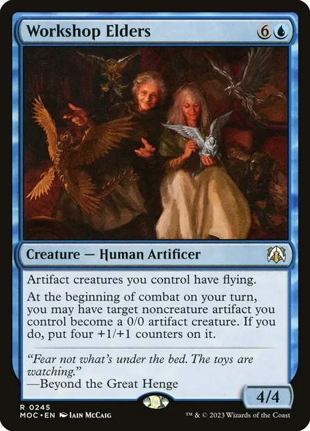 Workshop Elders, Magic card MOC 245 — March of the Machine Commander set
