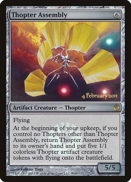 Thopter Assembly, Magic card PMBS 140★ — Mirrodin Besieged Promos set