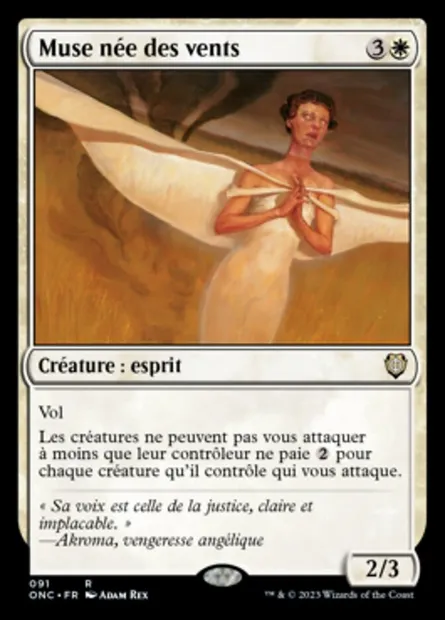 Muse née des vents, carte Magic ONC 91 — extension Phyrexia: All Will Be One Commander