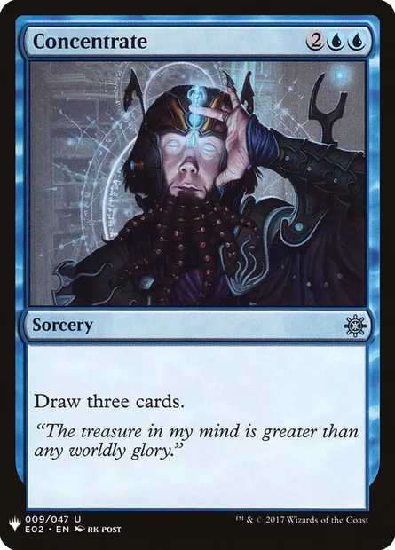 Concentrate, Magic card PLST E02-9 — The List set