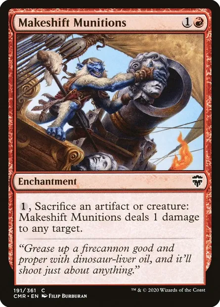 Makeshift Munitions, Magic card CMR 191 — Commander Legends set