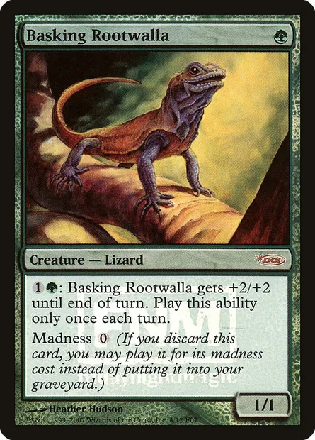 Basking Rootwalla, Magic card F07 4 — Friday Night Magic 2007 set