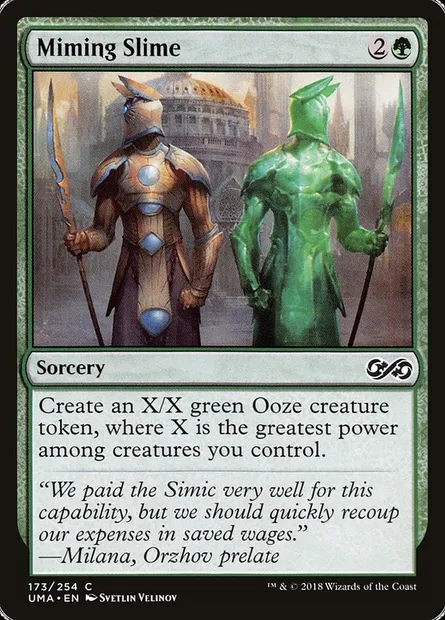 Miming Slime, Magic card UMA 173 — Ultimate Masters set