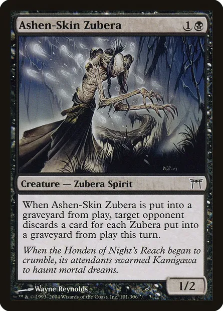 Ashen-Skin Zubera, Magic card CHK 101 — Champions of Kamigawa set