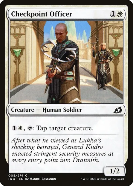 Checkpoint Officer, Magic card IKO 5 — Ikoria: Lair of Behemoths set