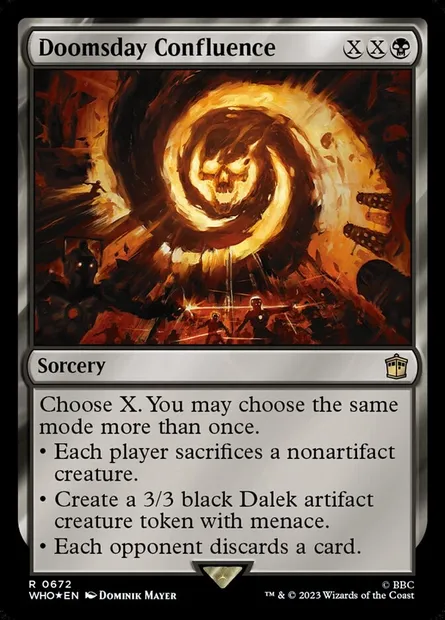 Doomsday Confluence, Magic card WHO 672 — Doctor Who set