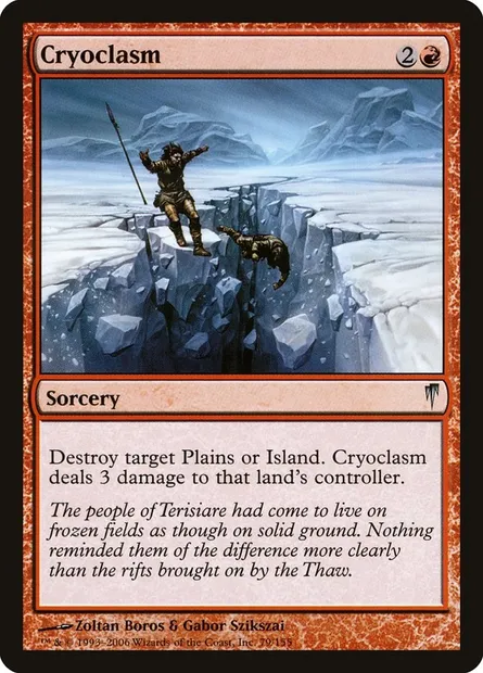 Cryoclasm, Magic card CSP 79 — Coldsnap set