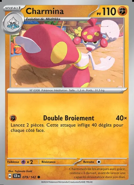 Charmina, carte Pokémon SCR 079 — extension Couronne Stellaire