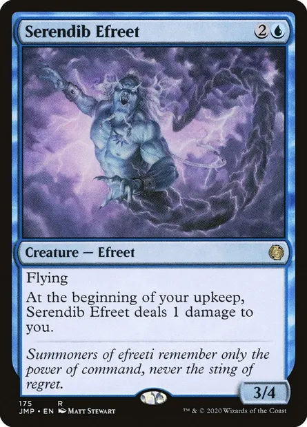Efrit de Serendib, carte Magic JMP 175 — extension Jumpstart