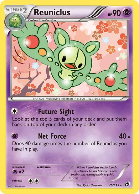 Reuniclus, Pokémon card LTR 76 — Legendary Treasures set