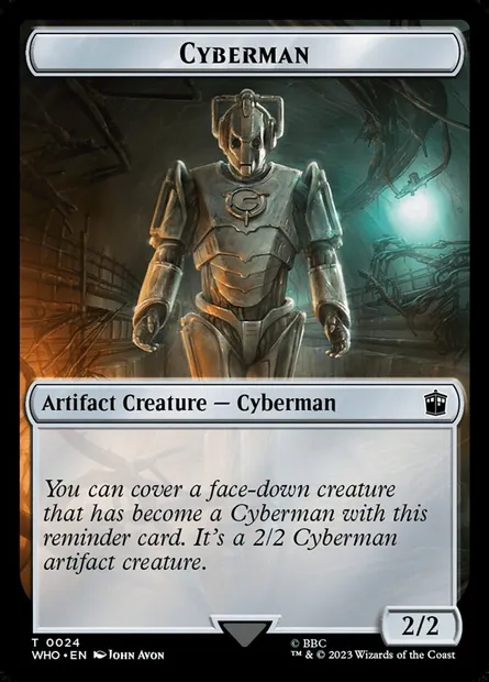 Cyberman, carte Magic TWHO 24 — extension Doctor Who Tokens