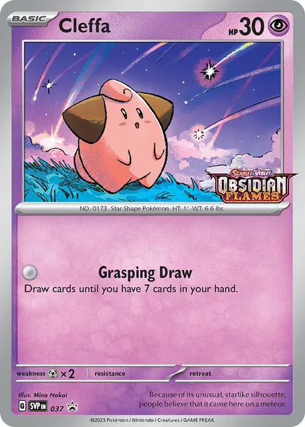 Cleffa, Pokémon card PR-SV 037 — SVP Black Star Promos set