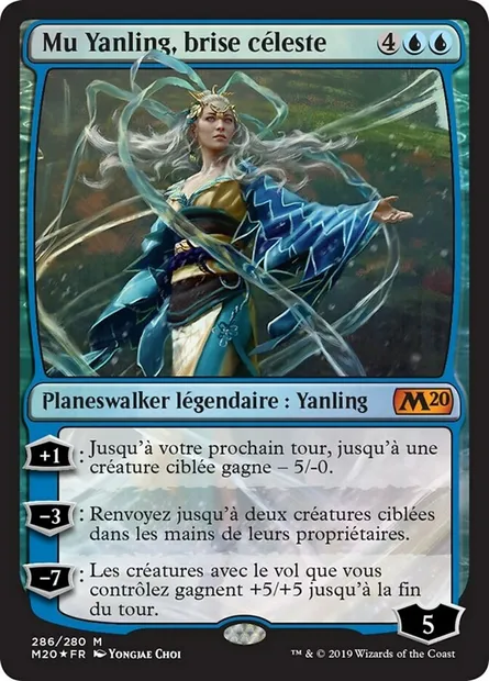 Mu Yanling, brise céleste, carte Magic M20 286 — extension Core Set 2020