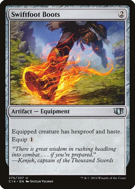 Swiftfoot Boots, Magic card C14 275 — Commander 2014 set