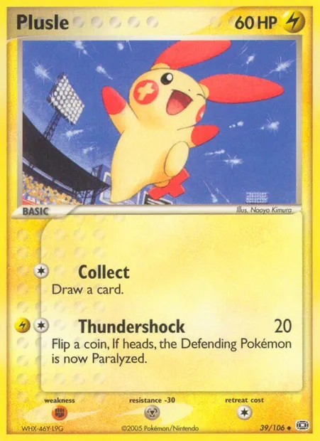 Plusle, Pokémon card EM 39 — Emerald set
