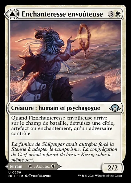 Enchanteresse envoûteuse // Prairie bénie par les envoûteuses, carte Magic MH3 239 — extension Modern Horizons 3