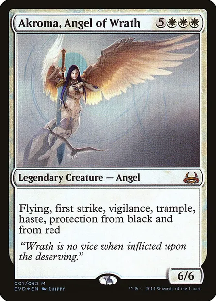 Akroma, Angel of Wrath, Magic card DVD 1 — Duel Decks Anthology: Divine vs. Demonic set