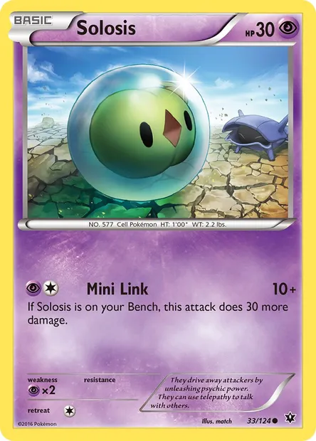Solosis, Pokémon card FCO 33 — Fates Collide set