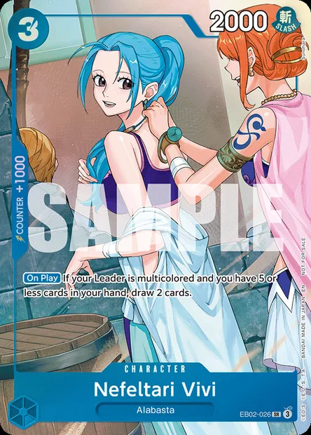 Nefeltari Vivi, One Piece card EB02-026 — Anime 25th Collection set
