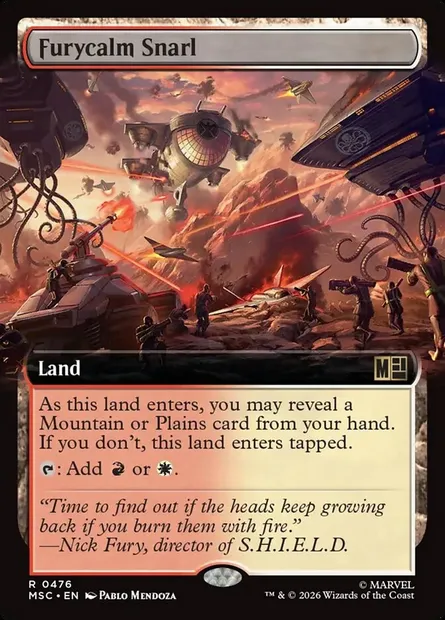 Furycalm Snarl, Magic card MSC 476 — Marvel Super Heroes Commander set
