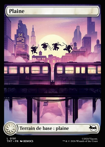 Plaine, carte Magic TMT 191 — extension Teenage Mutant Ninja Turtles