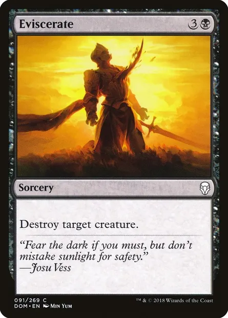 Eviscerate, Magic card DOM 91 — Dominaria set
