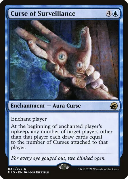 Curse of Surveillance, Magic card MID 46 — Innistrad: Midnight Hunt set