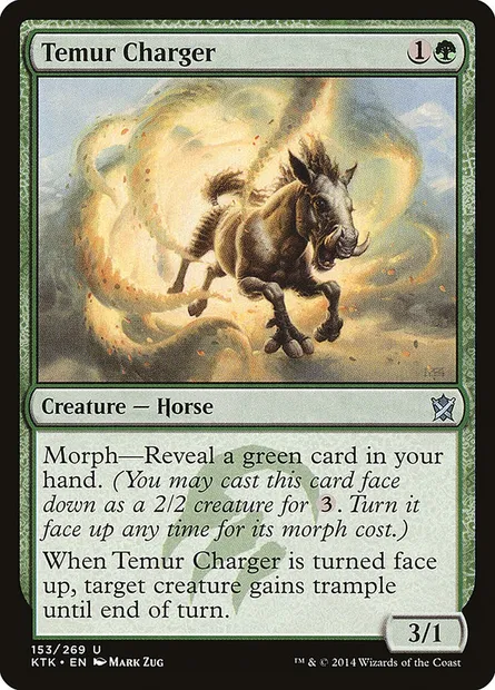 Temur Charger, Magic card KTK 153 — Khans of Tarkir set