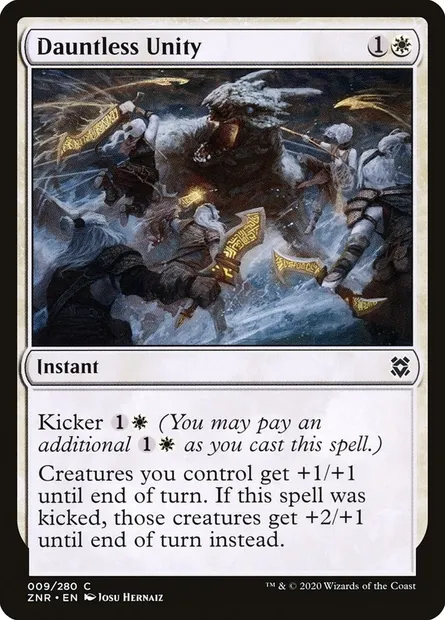 Dauntless Unity, Magic card ZNR 9 — Zendikar Rising set