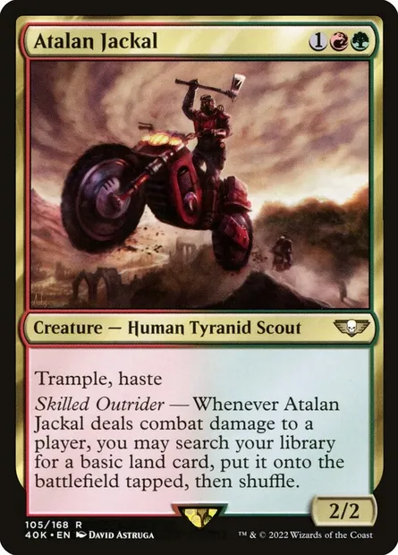 Atalan Jackal, Magic card 40K 105 — Warhammer 40,000 Commander set