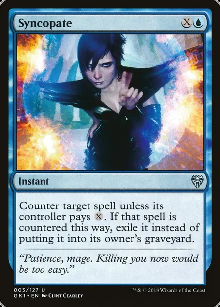 Syncopate, Magic card GK1 3 — GRN Guild Kit set