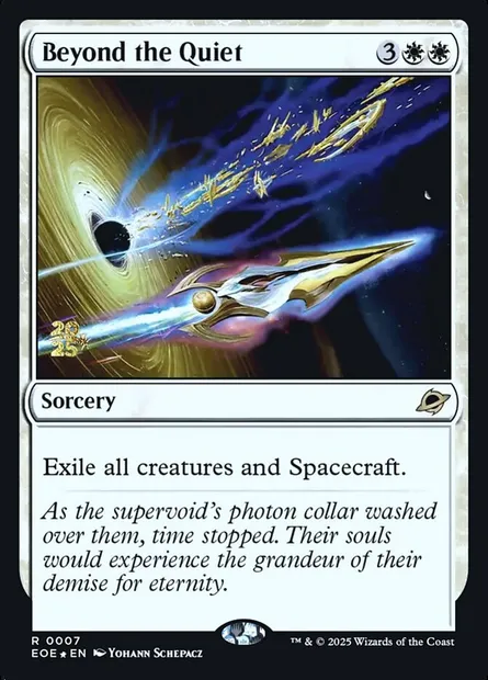 Beyond the Quiet, Magic card PEOE 7s — Edge of Eternities Promos set