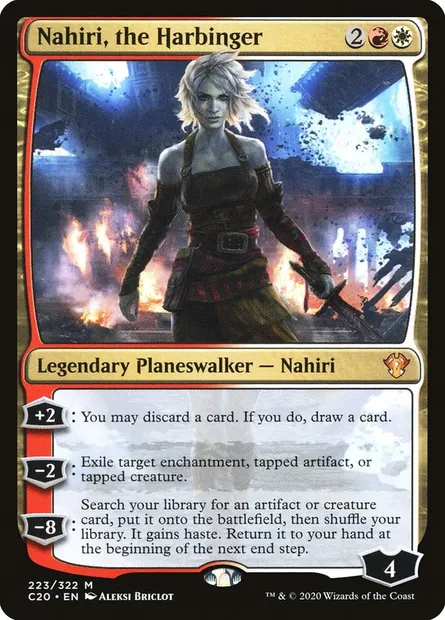 Nahiri, the Harbinger, Magic card C20 223 — Commander 2020 set