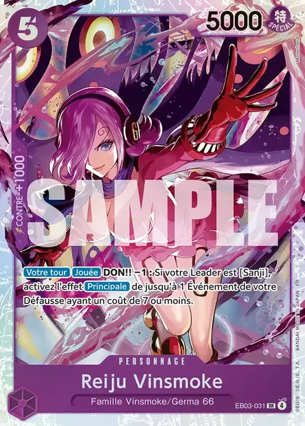 Reiju Vinsmoke, carte One Piece EB03-031 — extension ONE PIECE HEROINES EDITION