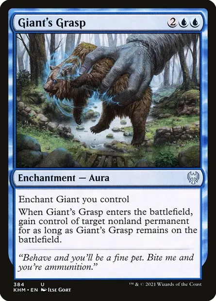 Giant's Grasp, Magic card KHM 384 — Kaldheim set