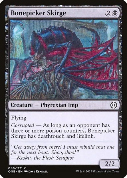 Bonepicker Skirge, Magic card ONE 86 — Phyrexia: All Will Be One set