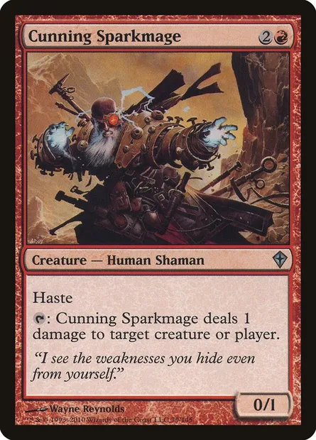 Cunning Sparkmage, Magic card WWK 79 — Worldwake set