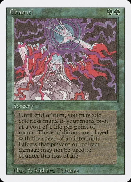 Channel, Magic card 3ED 188 — Revised Edition set