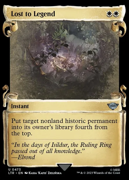 Lost to Legend, Magic card LTR 473 — The Lord of the Rings: Tales of Middle-earth set