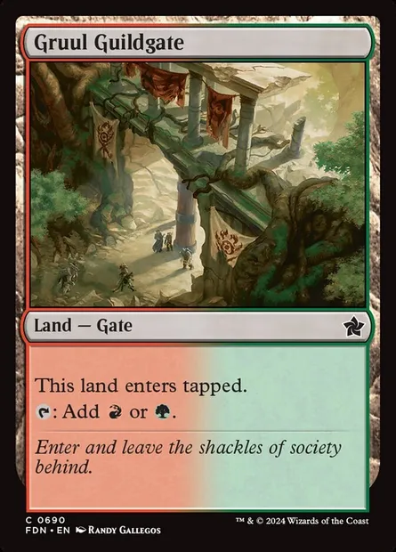 Gruul Guildgate, Magic card FDN 690 — Foundations set