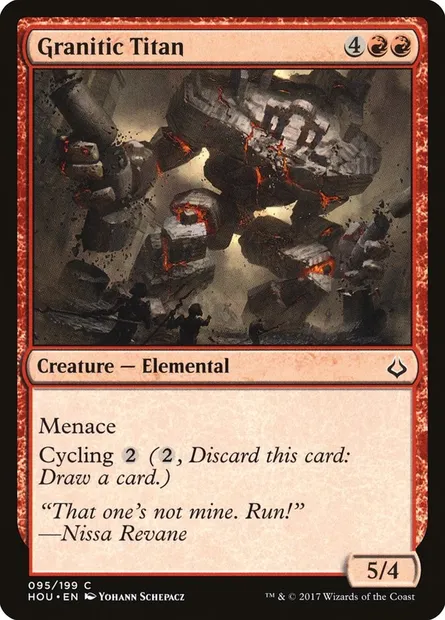 Granitic Titan, Magic card HOU 95 — Hour of Devastation set