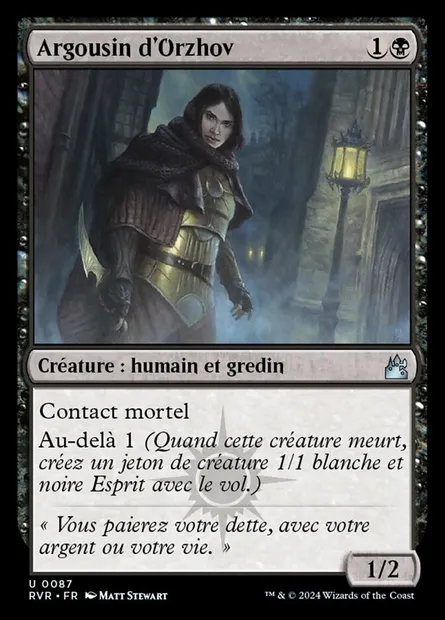 Argousin d'Orzhov, carte Magic RVR 87 — extension Ravnica Remastered