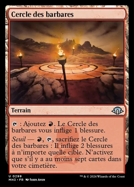 Cercle des barbares, carte Magic MH3 299 — extension Modern Horizons 3